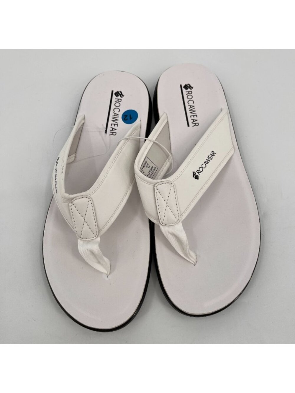 Rocawear Men's Billy Thong Slip-on Flip-Flops - White Size 12
